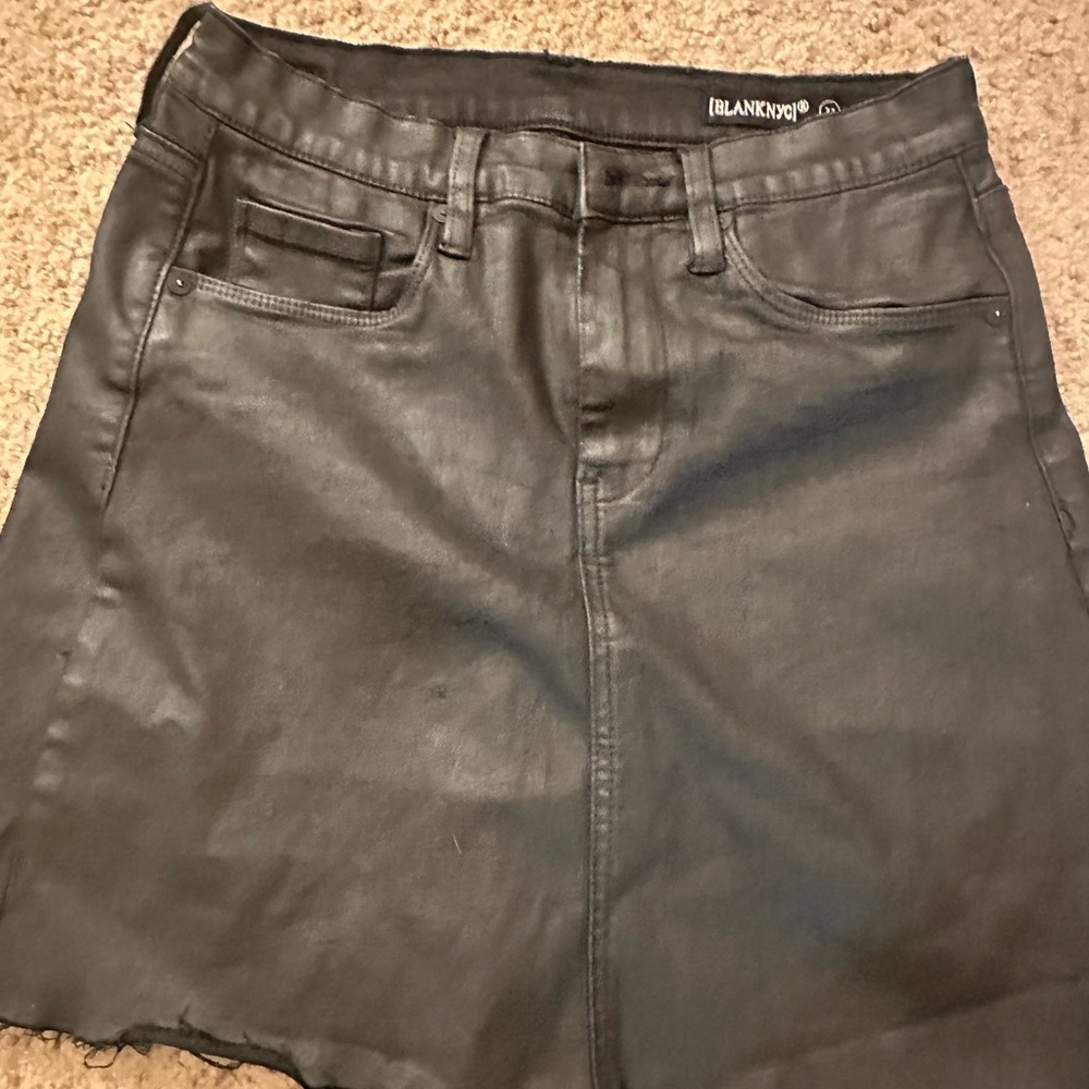 Blank NYC Black Denim Skirt